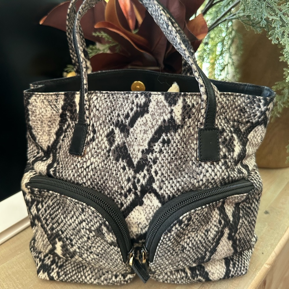 GUCCI small Snakeskin Tote
